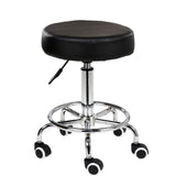 Table & Bar Stools: Salon Chair Bar Swivel Stool Office Roller Wheels Portable Height Adjust Leather BS8401