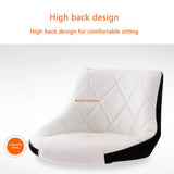 Table & Bar Stools: Bar Stools Kitchen Bar Stool Leather Barstools Swivel Gas Lift Counter Chairs x2 BS8403 White