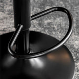 Table & Bar Stools: Bar Stools Kitchen Bar Stool Leather Barstools Swivel Gas Lift Counter Chairs x2 BS8406 Brown