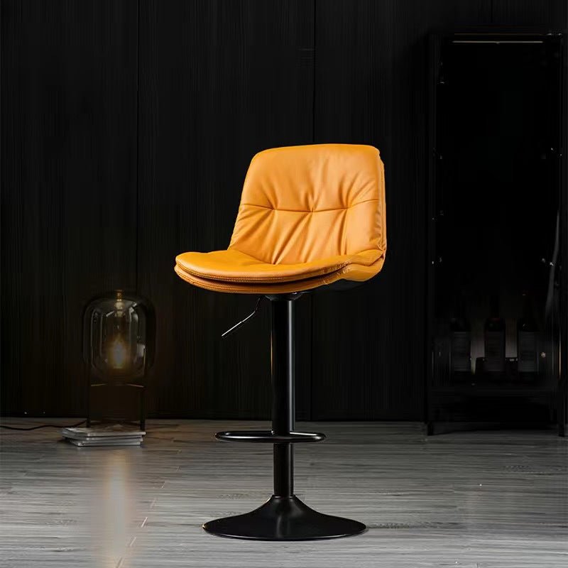 Table & Bar Stools: Bar Stools Kitchen Bar Stool Leather Barstools Swivel Gas Lift Counter Chairs x2 BS8406 Grey