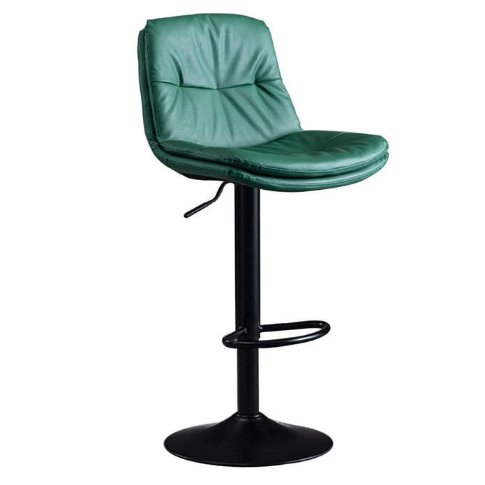 Table & Bar Stools: SERENITà Bar Stools Kitchen Bar Stool Leather Barstools Swivel Gas Lift Counter Chairs BS8406 Green
