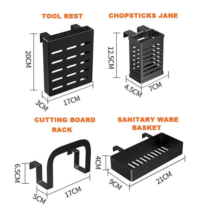 Kitchen & Bathroom DIY: 85cm Double Tier Enclosed Dish Drying Rack Holder Drain caddy Kitchen Drainer Storage Over Sink Organiser Storage