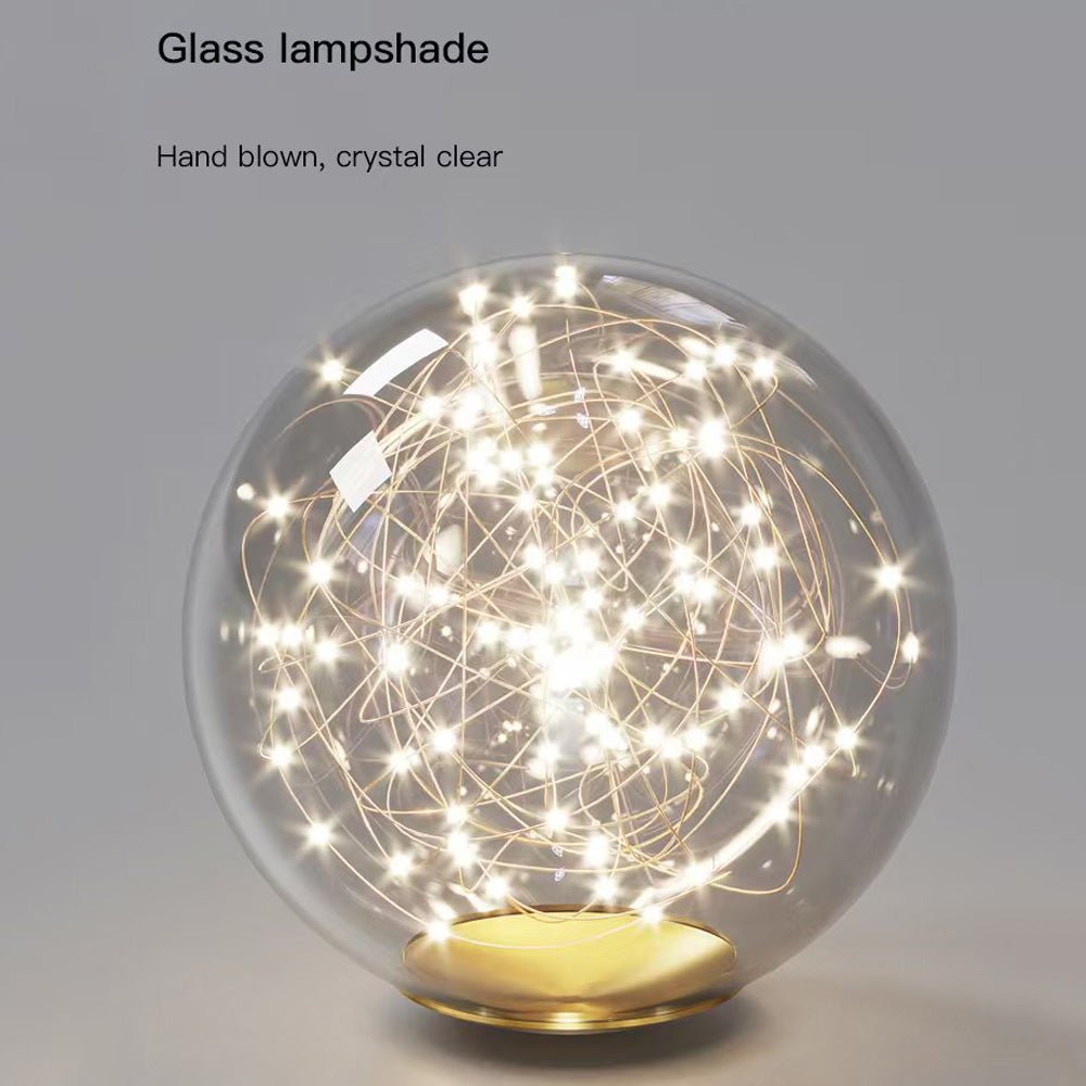 Ceiling Lights: Luxury Hand Blown Glass LED Pendant Light 100cm Adjustable 3 Color Dimmable Remote Control for Dining Bar Living Room