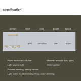 Ceiling Lights: Luxury Hand Blown Glass LED Pendant Light 100cm Adjustable 3 Color Dimmable Remote Control for Dining Bar Living Room