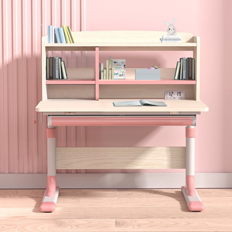 Kid's Desks: Height Adjustable Children Kids Ergonomic Study Desk 80cm Pink AU