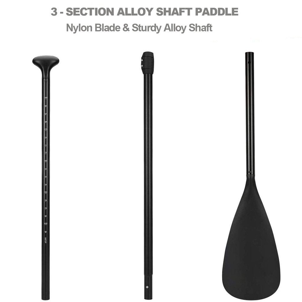 Boating Accessories: Alloy Adjustable 2-part SUP Paddle Stand Up Paddle Board Edge Guard 160-215cm Double