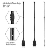 Boating Accessories: Alloy Adjustable 2-part SUP Paddle Stand Up Paddle Board Edge Guard 160-215cm Double