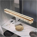 Ceiling Lights: BAMDECOR A122 Nordic Long Dual Linear Dimmable Acrylic Kitchen Dining Table Pendant Light Minimalist Modern Lighting (Coffee)