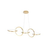 Ceiling Lights: BAMDECOR A180 Nordic Golden Circles Kitchen Dining Table Pendant Light Minimalist Modern Lighting