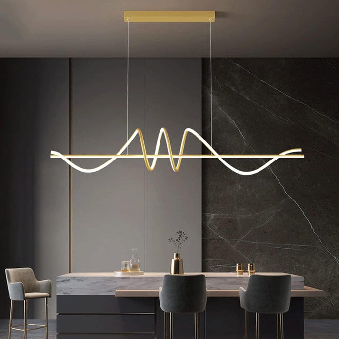 Ceiling Lights: BAMDECOR A202 Modern LED Linear Pendant Lights with Dimmable LED  160cm