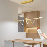 Ceiling Lights: BAMDECOR A202 Modern LED Linear Pendant Lights with Dimmable LED  180cm-Gold