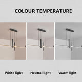 Ceiling Lights: BAMDECOR A206 Modern Black Scandinavian Pendant Light Table Dining Room Living Room Pendant Lighting 1.2 Meters