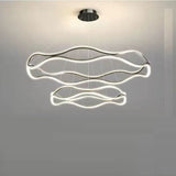 Ceiling Lights: BAMDECOR A212/2 Modern Wavy Art Aluminum Light Fixture for Living Room Bedroom Indoor Decor