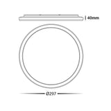 Ceiling Lights: BAMDECOR Ultra-thin 25W Tri-colour Flush Round LED Oyster Light Ceiling LED Light SAA/RCM