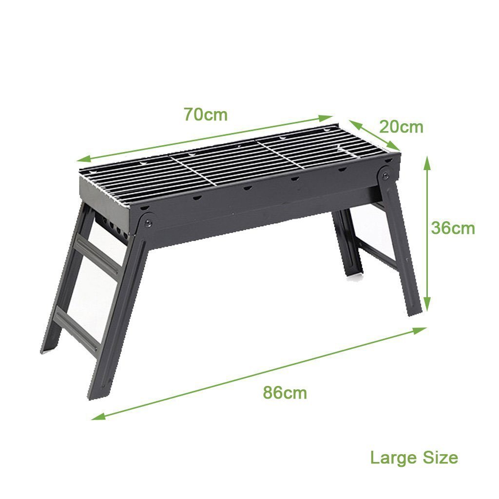BBQ Tools: Foldable Portable BBQ Charcoal Grill Barbecue Camping Hibachi Picnic small
