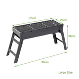 BBQ Tools: Foldable Portable BBQ Charcoal Grill Barbecue Camping Hibachi Picnic small
