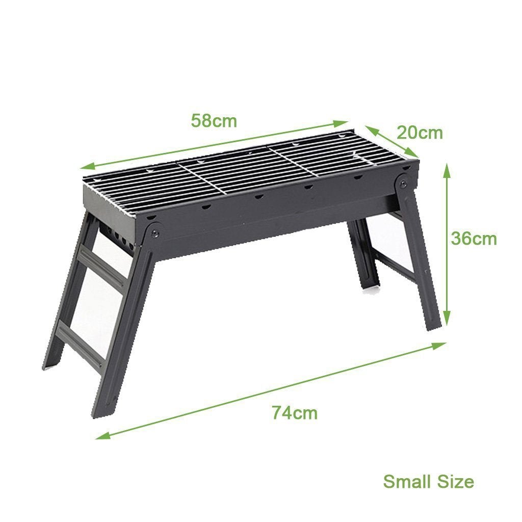 BBQ Tools: Foldable Portable BBQ Charcoal Grill Barbecue Camping Hibachi Picnic small