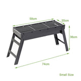 BBQ Tools: Foldable Portable BBQ Charcoal Grill Barbecue Camping Hibachi Picnic small