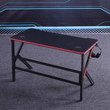 Desks: Gaming Desk Desktop PC Computer Desks Desktop Racing Table Office Laptop Home K-Shaped Legs Black 120cm