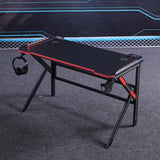 Desks: Gaming Desk Desktop PC Computer Desks Desktop Racing Table Office Laptop Home K-Shaped Legs Black 120cm