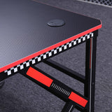 Desks: Gaming Desk Desktop PC Computer Desks Desktop Racing Table Office Laptop Home K-Shaped Legs Black 120cm