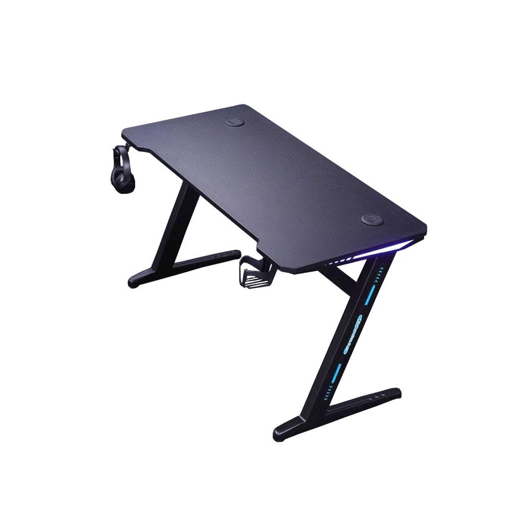 Desks: 140cm RGB Gaming Desk Desktop PC Computer Desks Desktop Racing Table Office Laptop Home AU