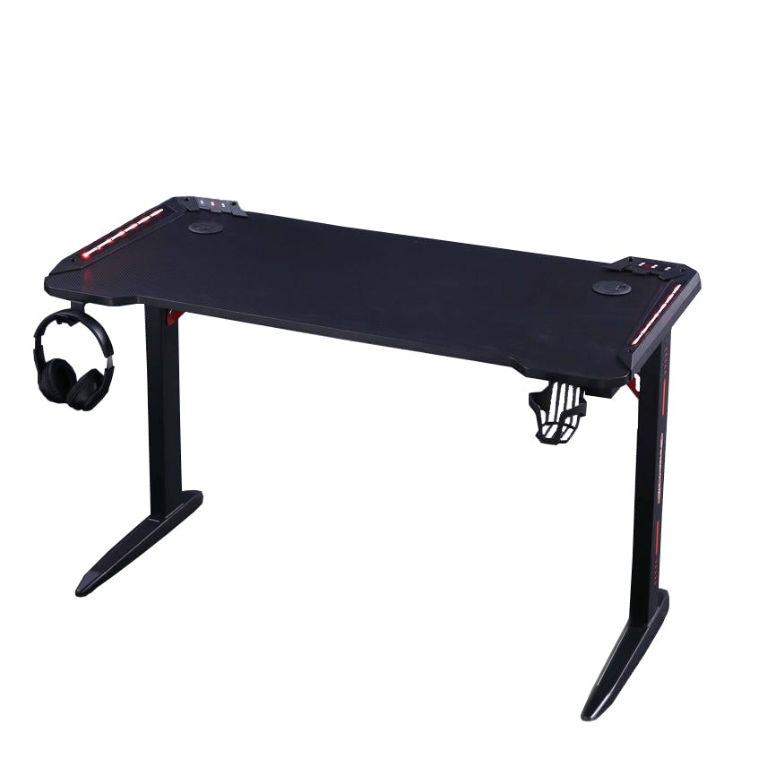 Desks: 140cm RGB Gaming Desk Desktop PC Computer Desks Desktop Racing Table Office Laptop Home AU