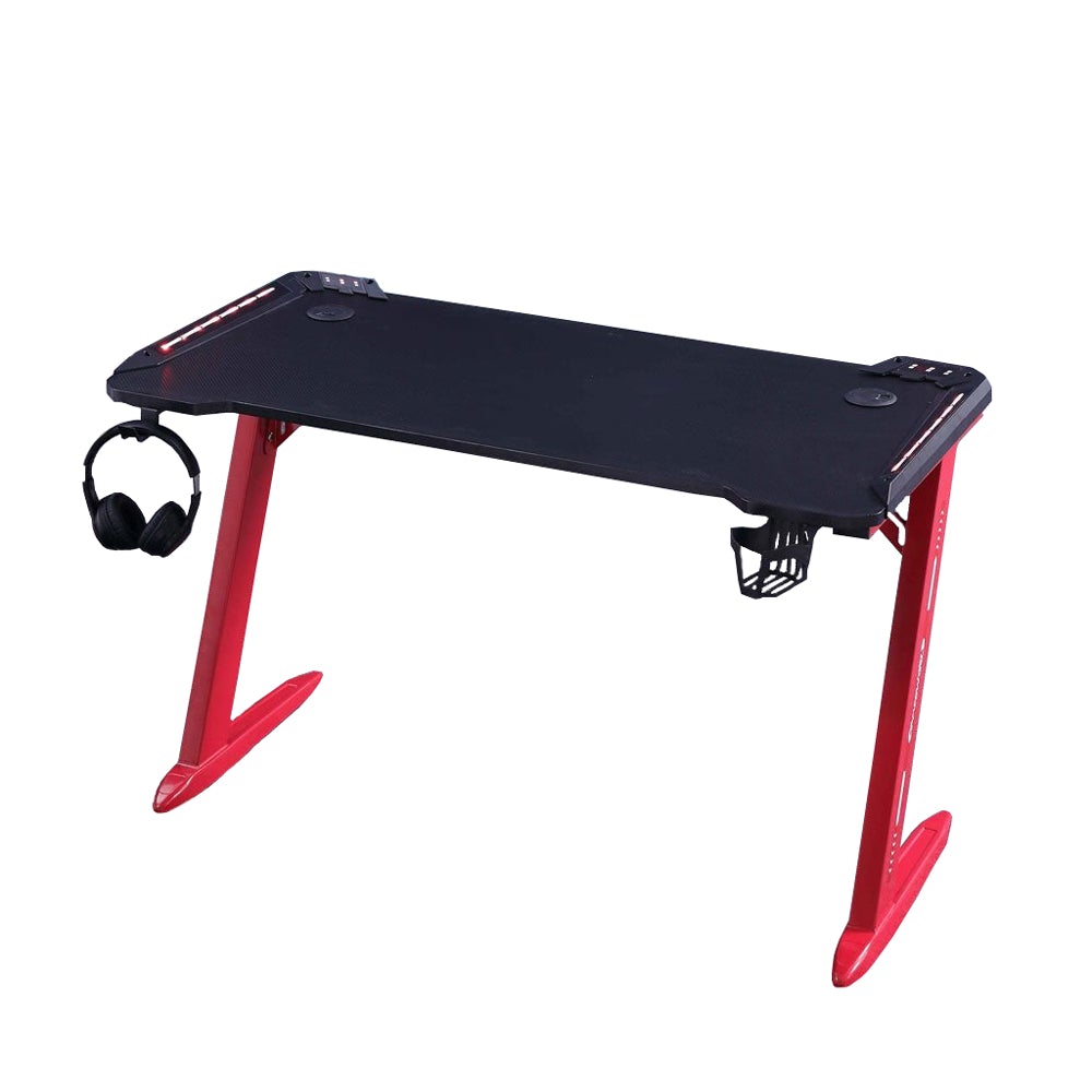 Desks: 140cm RGB Gaming Desk Desktop PC Computer Desks Desktop Racing Table Office Laptop Home AU