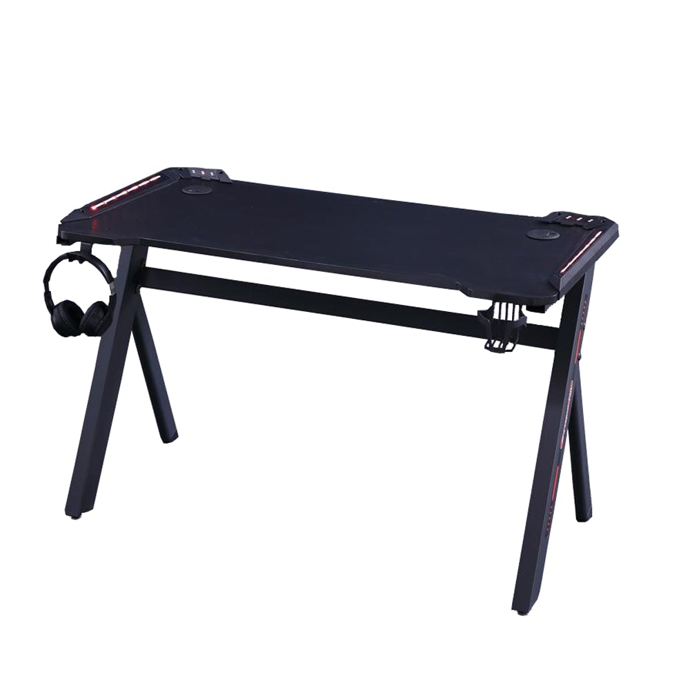Desks: 140cm RGB Gaming Desk Desktop PC Computer Desks Desktop Racing Table Office Laptop Home AU