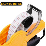 Labels: Price Tag Gun Labeller Pricing with 2 Rolls Labels and Inks Roller Machine Kit Red