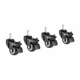 Desks: Lockable Desk Casters Single Motor Standing Desk Wheels