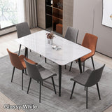 Outdoor Chairs: Minimal List Dining Chairs PU Retro Chair Cafe Kitchen Modern Metal Legs x 2 Grey