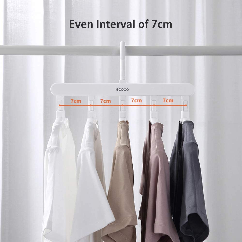 Clothing & Wardrobe Storage: Magic Hanger Space Saving Multifunctional Clothes Coat Hanger Dryer Laundry Drying Rack Airer Clothes Horse Grey