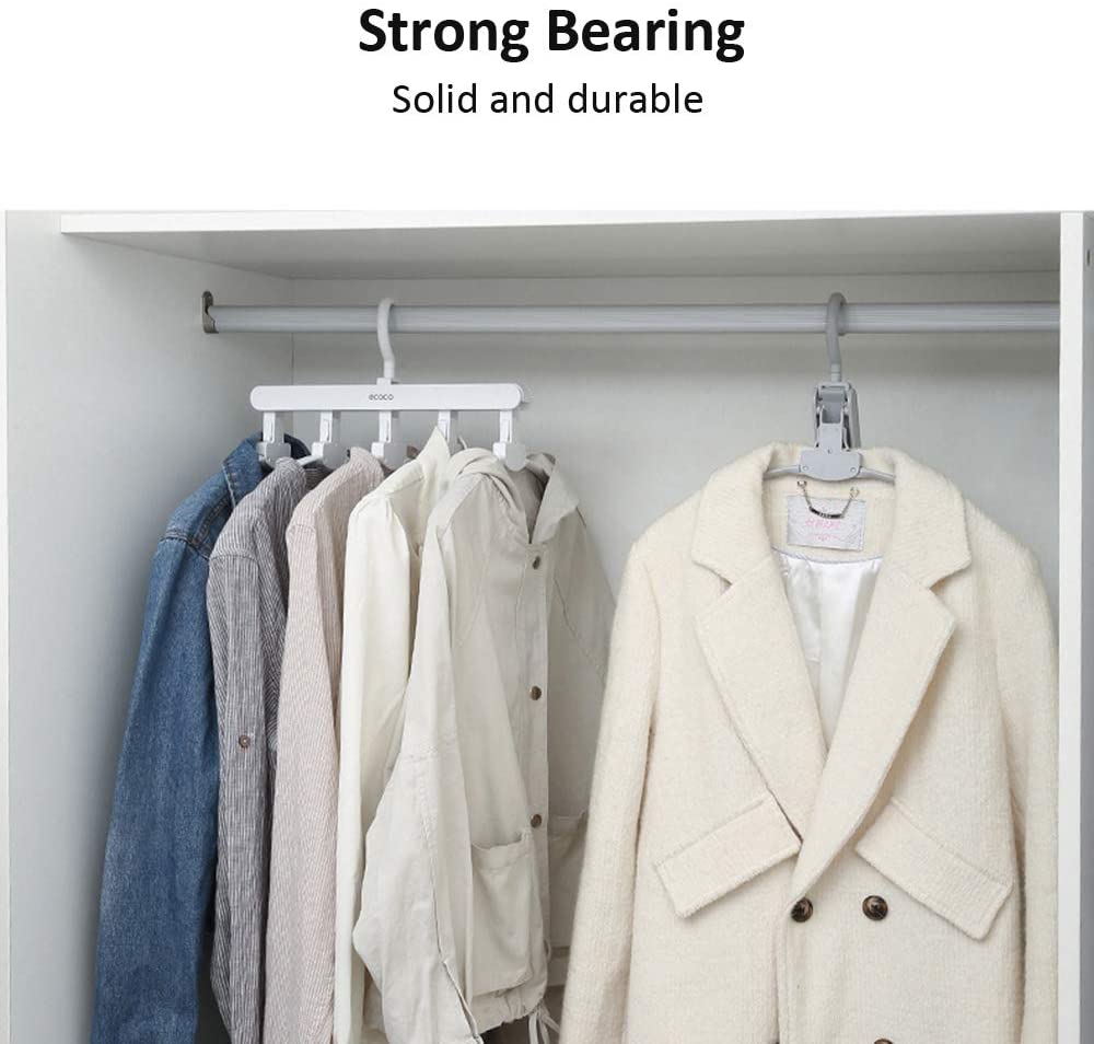 Clothing & Wardrobe Storage: Magic Hanger Space Saving Multifunctional Clothes Coat Hanger Dryer Laundry Drying Rack Airer Clothes Horse Grey