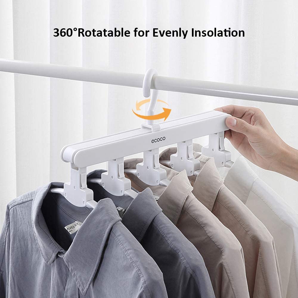 Clothing & Wardrobe Storage: Magic Hanger Space Saving Multifunctional Clothes Coat Hanger Dryer Laundry Drying Rack Airer Clothes Horse Grey