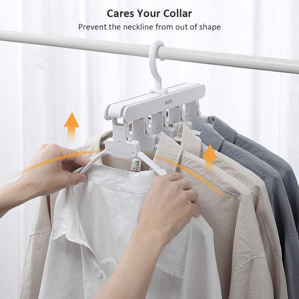 Clothing & Wardrobe Storage: Magic Hanger Space Saving Multifunctional Clothes Coat Hanger Dryer Laundry Drying Rack Airer Clothes Horse Grey
