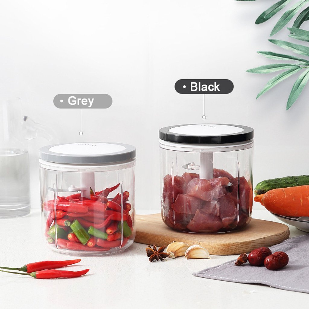Ecoco 3 Sizes Cutter Set Easy Chopper Mincer Mixer Slicer Dicer Blender Shredder For Onion Garlic Black