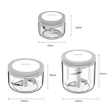 Food Mixers & Blenders: Ecoco 3 Sizes Cutter Set Easy Chopper Mincer Mixer Slicer Dicer Blender Shredder For Onion Garlic Black