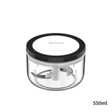Food Mixers & Blenders: Ecoco 3 Sizes Cutter Set Easy Chopper Mincer Mixer Slicer Dicer Blender Shredder For Onion Garlic Black