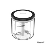 Food Mixers & Blenders: Ecoco 3 Sizes Cutter Set Easy Chopper Mincer Mixer Slicer Dicer Blender Shredder For Onion Garlic Black