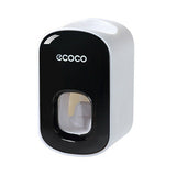 Toothbrush Holders: Ecoco Wall mount auto ands Free Toothpaste Dispenser Automatic Toothpaste Squeezer Bathroom Toothpaste Holder Black