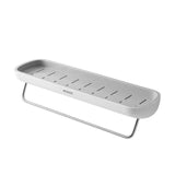 Towel Racks & Holders: Bathroom Shelves Organizer Wall Mount Home Towel shelf Shampoo Rack With Towel Bar Storage Rack Bathroom Accessories Black
