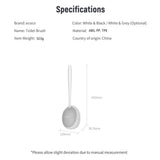 Toilet Brushes & Holders: Ecoco Silicone Water Drop Toilet Brush Holder Set Wall-Mounted Cleaning Brush Tool Grey