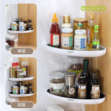 Bathroom Cabinets, Cupboards & Storage: Ecoco Bathroom Corner Shower Shelf Corner Shower Caddy Shower Storage Organizer Wall Mounted for Bathroom, Kitchen, Toilet Black