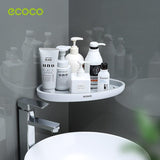 Bathroom Cabinets, Cupboards & Storage: Ecoco Bathroom Corner Shower Shelf Corner Shower Caddy Shower Storage Organizer Wall Mounted for Bathroom, Kitchen, Toilet Black