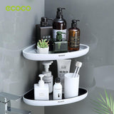 Bathroom Cabinets, Cupboards & Storage: Ecoco Bathroom Corner Shower Shelf Corner Shower Caddy Shower Storage Organizer Wall Mounted for Bathroom, Kitchen, Toilet Black