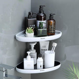 Bathroom Cabinets, Cupboards & Storage: Ecoco Bathroom Corner Shower Shelf Corner Shower Caddy Shower Storage Organizer Wall Mounted for Bathroom, Kitchen, Toilet Black