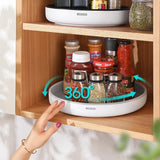 Buffets & Sideboards: Ecoco Kitchen Rotating Spice Condiment Storage Rack Bathroom Swivel Tray Organizer Black