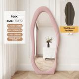 1.7m Standing Maiden Mirror Full Length Aesthetic Full Size Floor Mirror Bedroom Creative Modern Deco Pink