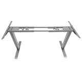 Table & Bar Stools: Standing Desk Height Adjustable Sit Stand Motorised Dual Motors Frame White Only